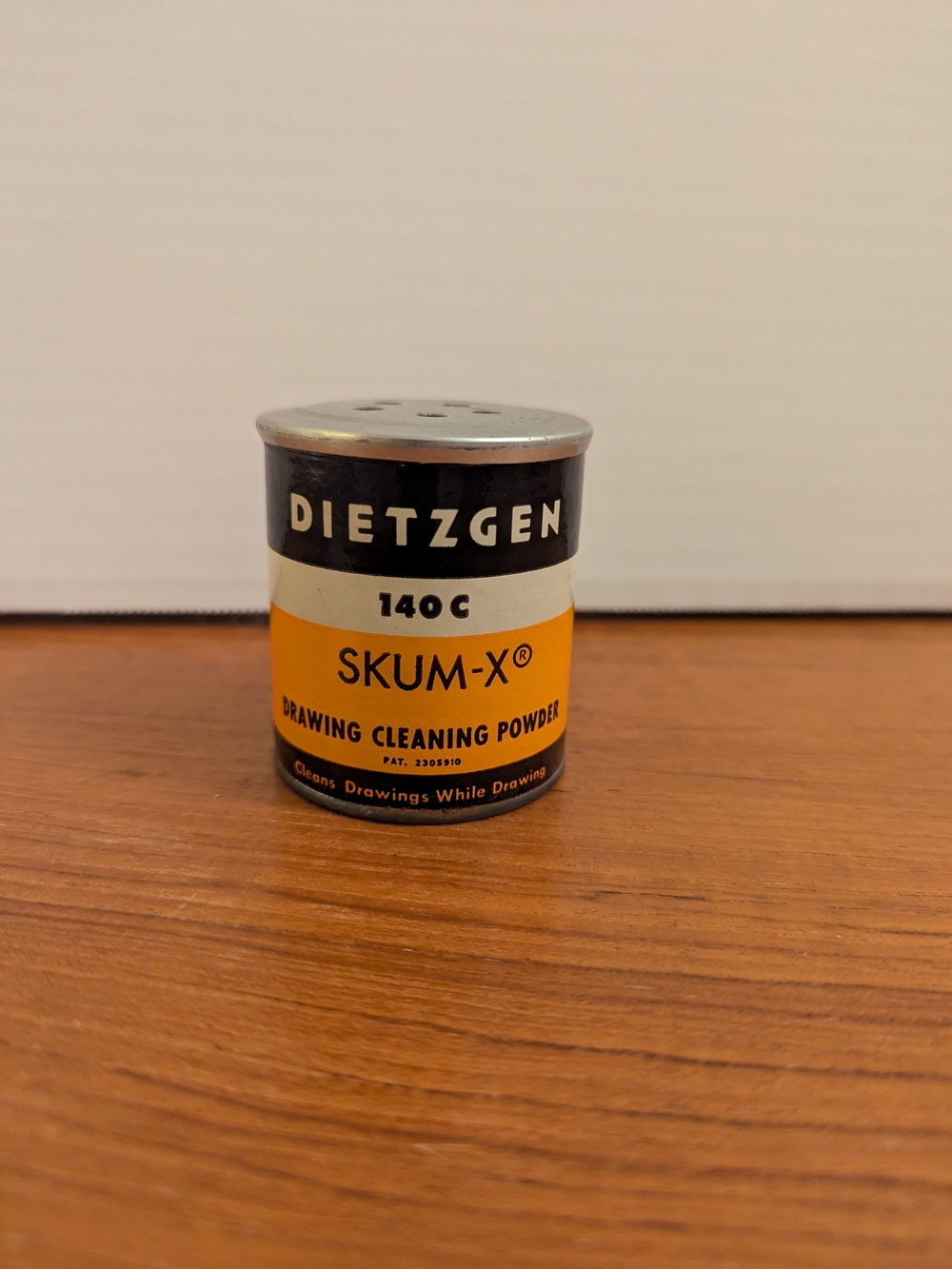 Vintage 1960's Dietzgen 140 C Skum-X Drawing Cleaning Powder Tin